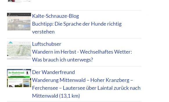 Neu: der Blog-Ticker! Neu: der Blog-Ticker!