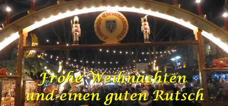 Frohe Weihnachten und einen guten Rutsch!