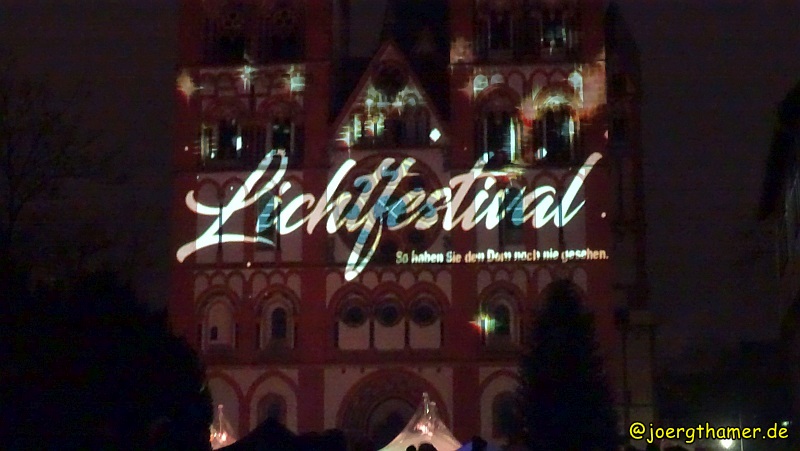 Lichtfestival Limbug - der Limburger Dom kunstvoll beleuchtet