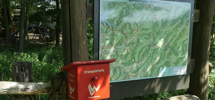 Stempelkästchen für den Lahnwanderweg