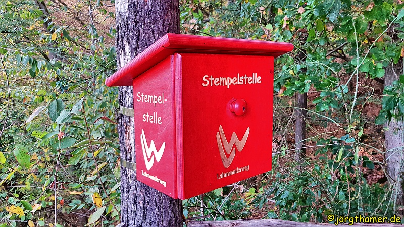 Stempelkasten am Lahnwanderweg