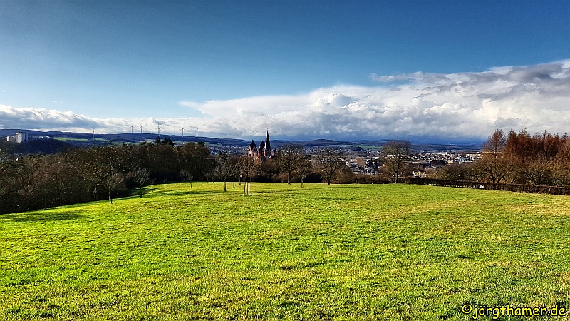 Blick vom Greifenberg aus auf den Limburger Dom