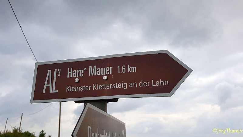 Hare Mauer - kleinster Klettersteig an der Lahn