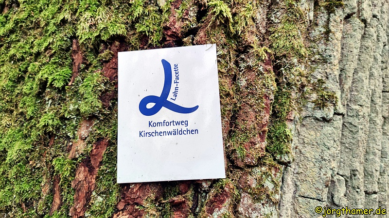 Wegemarkierung Komfortweg Kirschenwäldchen